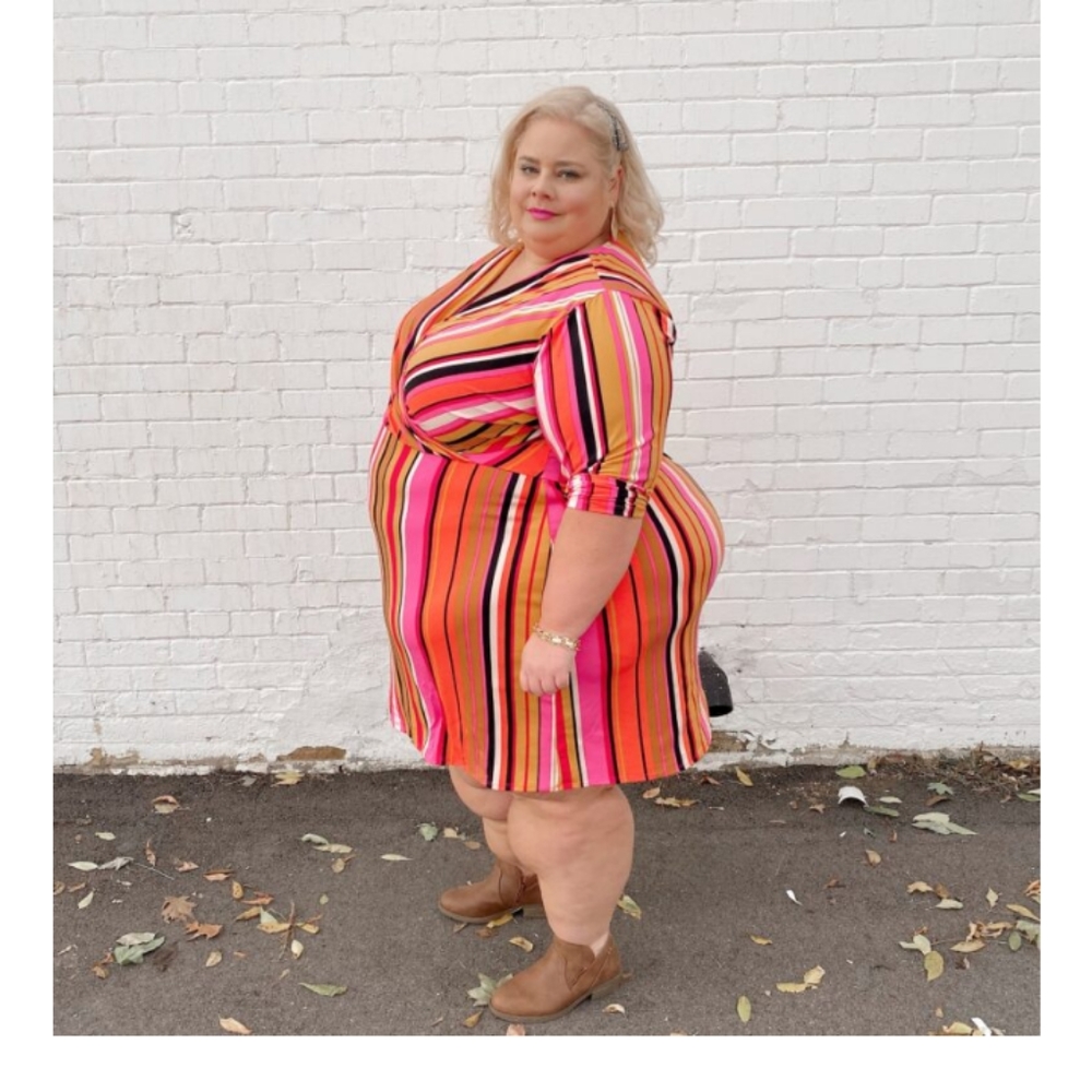 Lane Bryant Melody Strip Dress - Picture 9 of 9